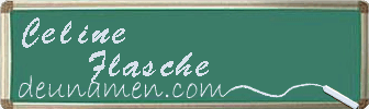 Celine Flasche Visitenkarte